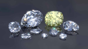 diamant taillés et diamants jaunes